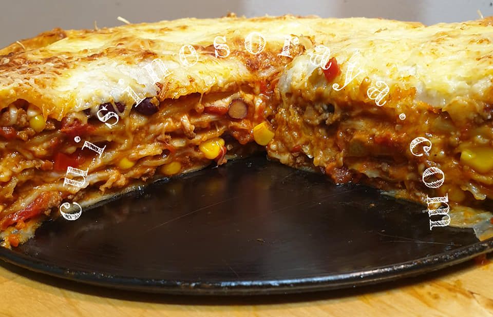 Lasagnes tortillas mexicaines