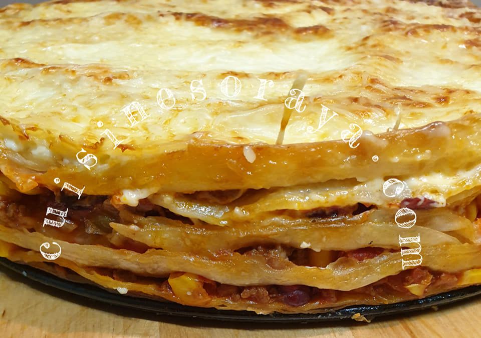 Lasagnes tortillas mexicaines