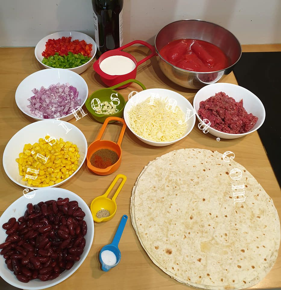 Lasagnes tortillas mexicaines