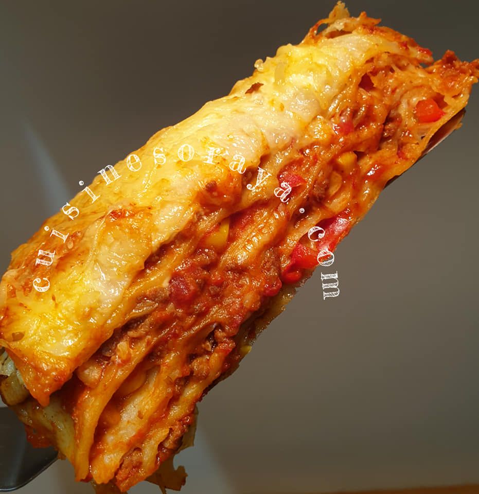 Lasagnes tortillas mexicaines