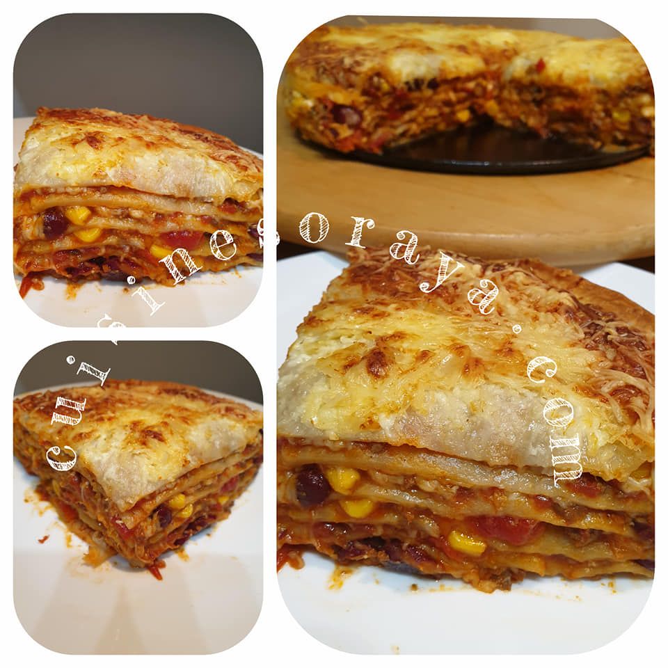 Lasagnes tortillas mexicaines