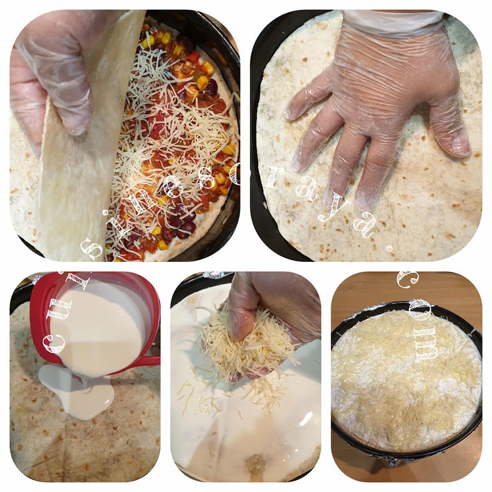 Lasagnes tortillas mexicaines