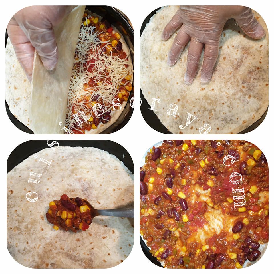 Lasagnes tortillas mexicaines
