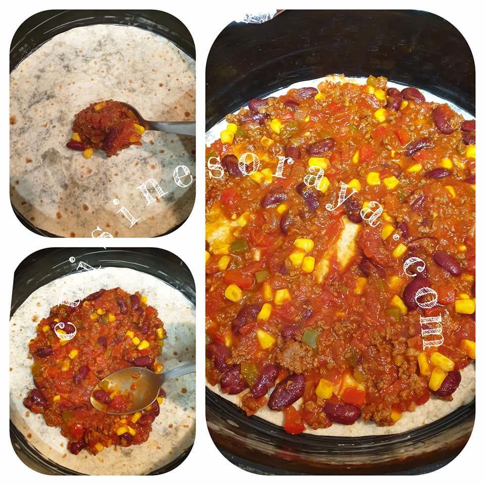 Lasagnes tortillas mexicaines