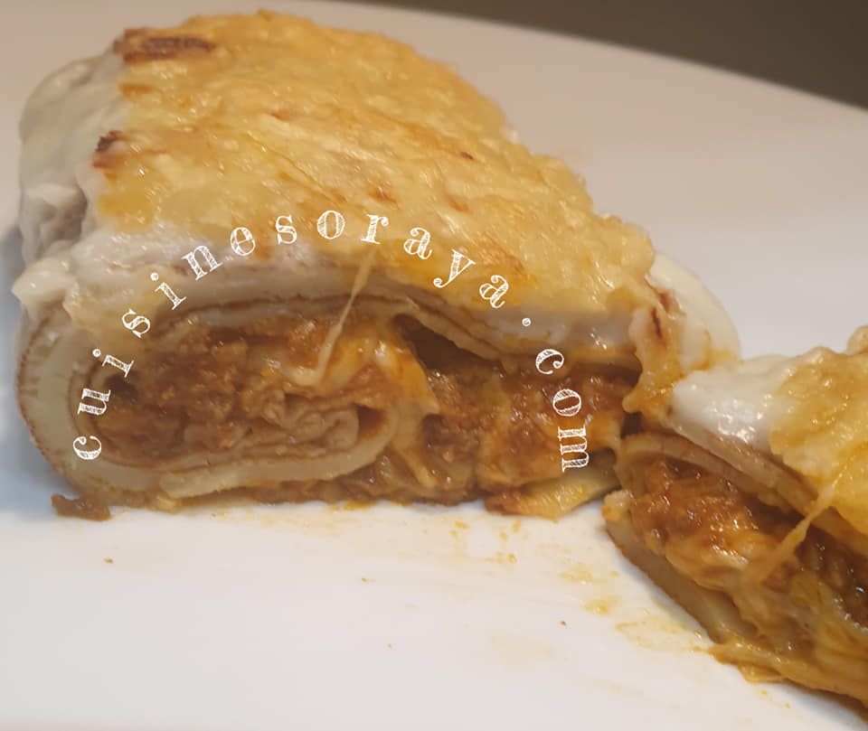 Crêpes bolognaise en gratin