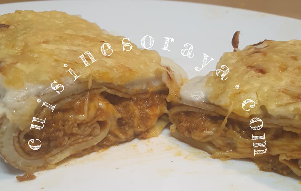 Crêpes bolognaise en gratin
