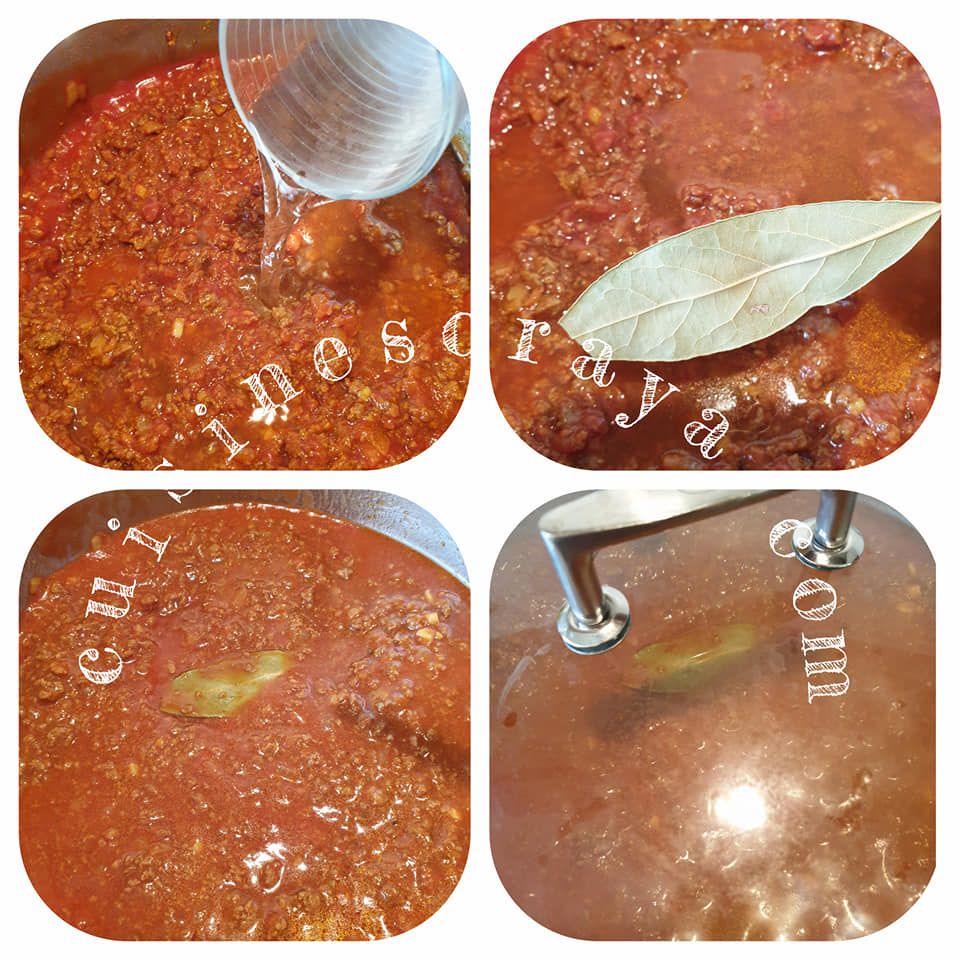 Crêpes bolognaise en gratin
