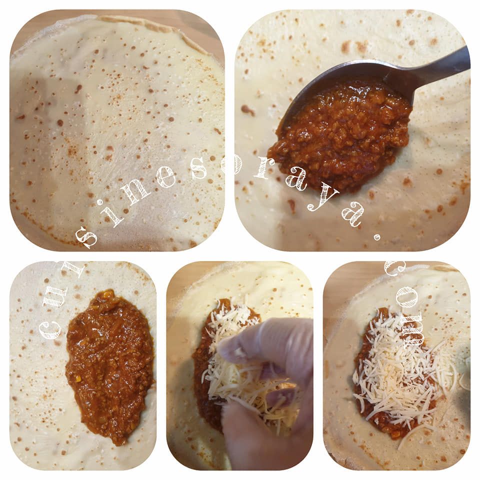 Crêpes bolognaise en gratin