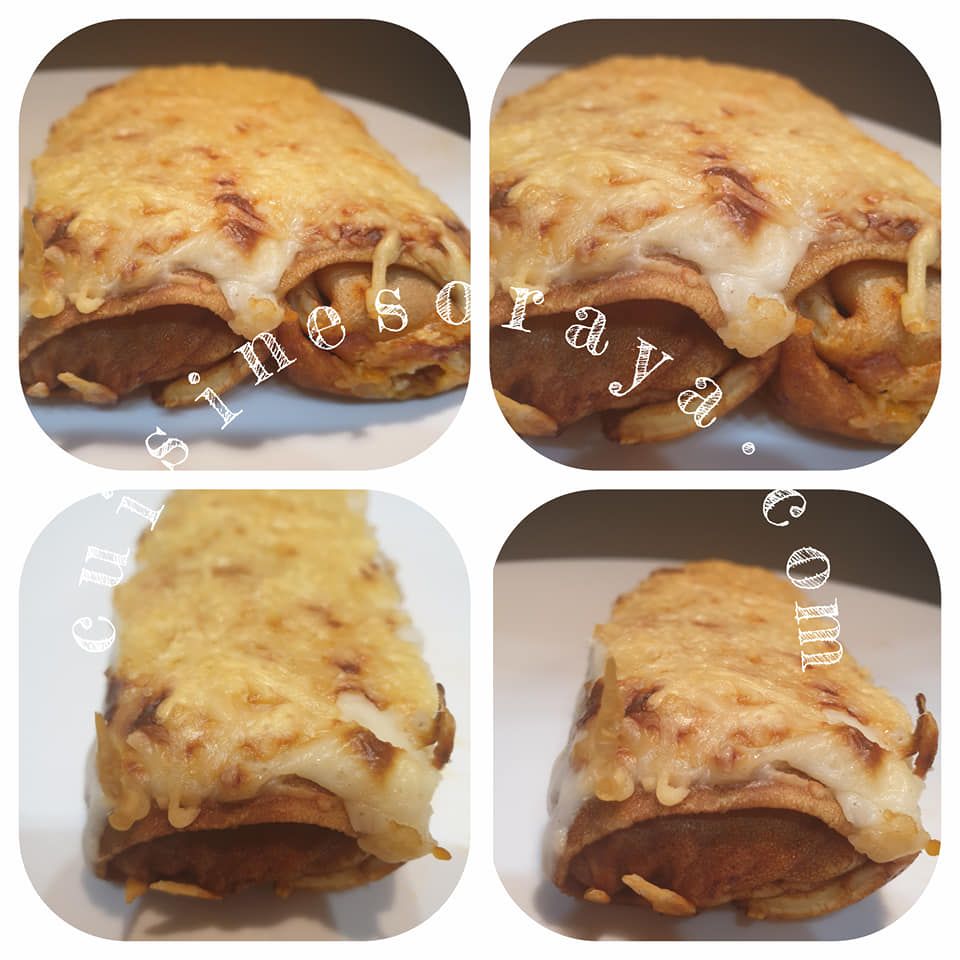 Crêpes bolognaise en gratin