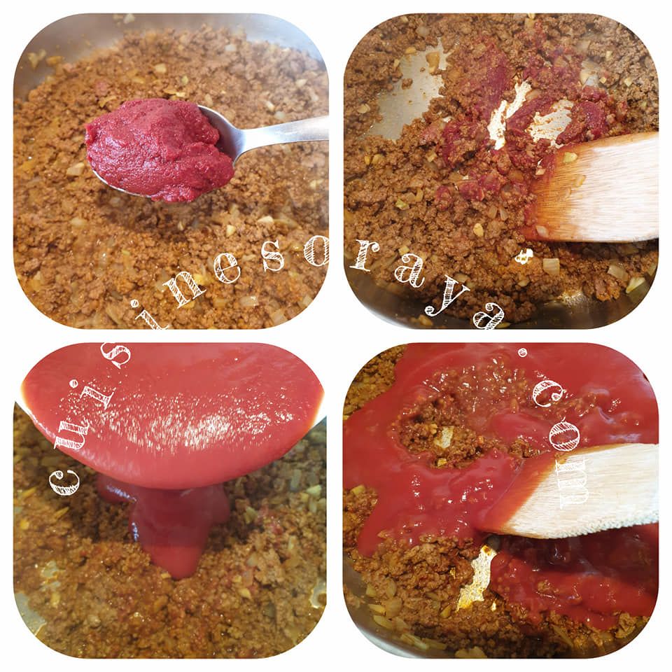 Crêpes bolognaise en gratin