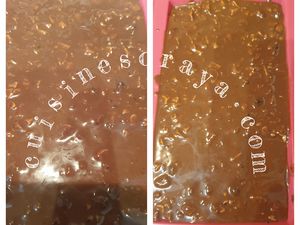 Cake marbré glaçage rocher