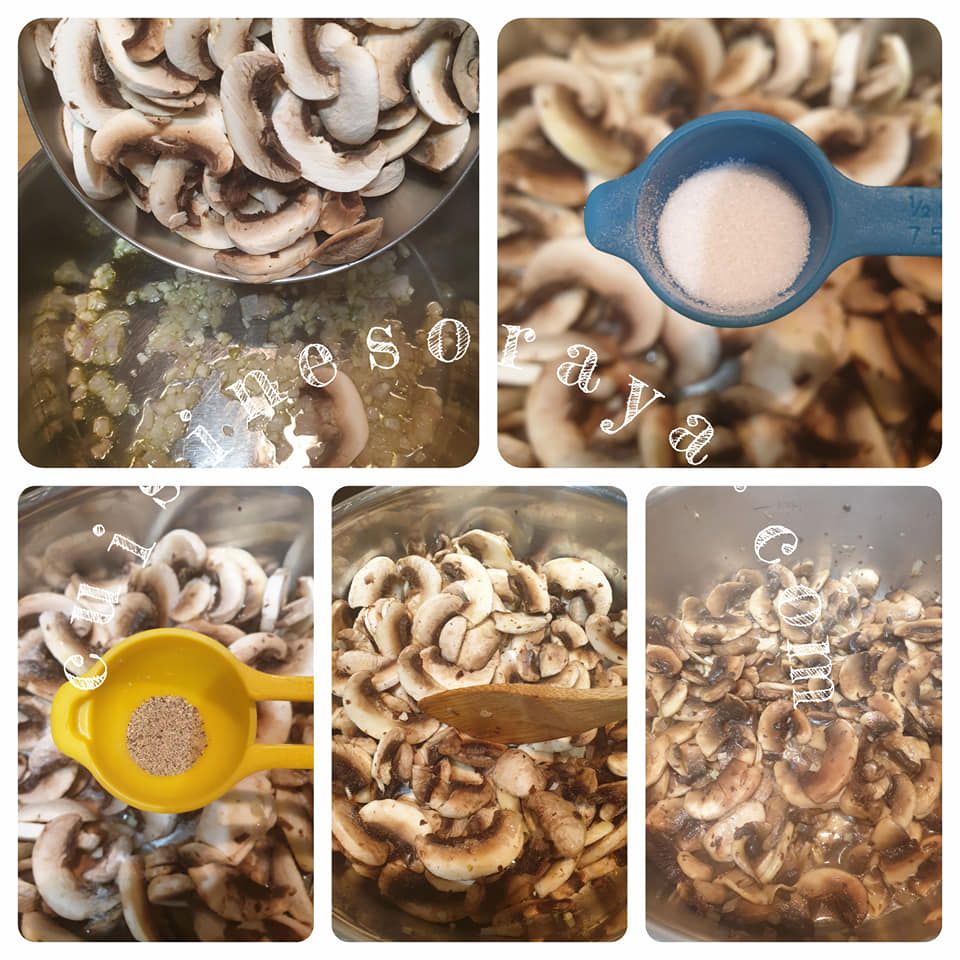 Dos de cabillaud aux champignons au four