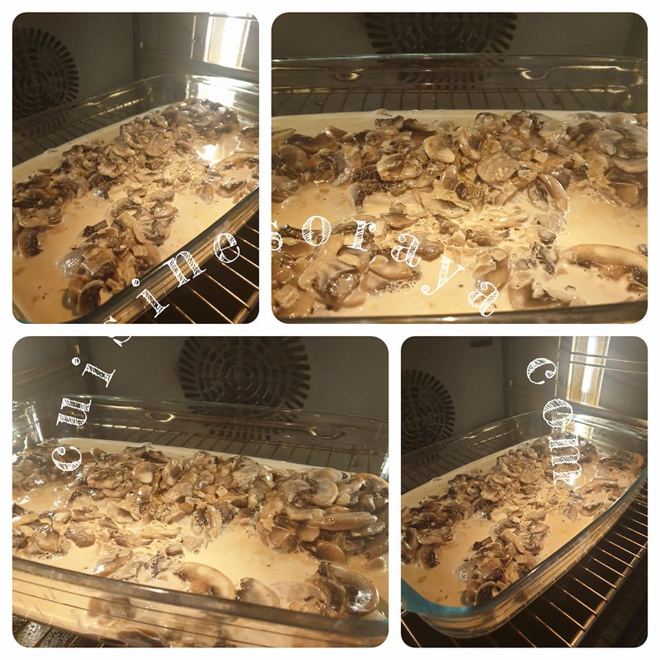 Dos de cabillaud aux champignons au four