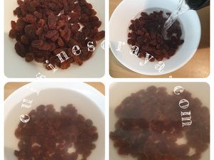 Chinois aux pépites de chocolat et raisins secs