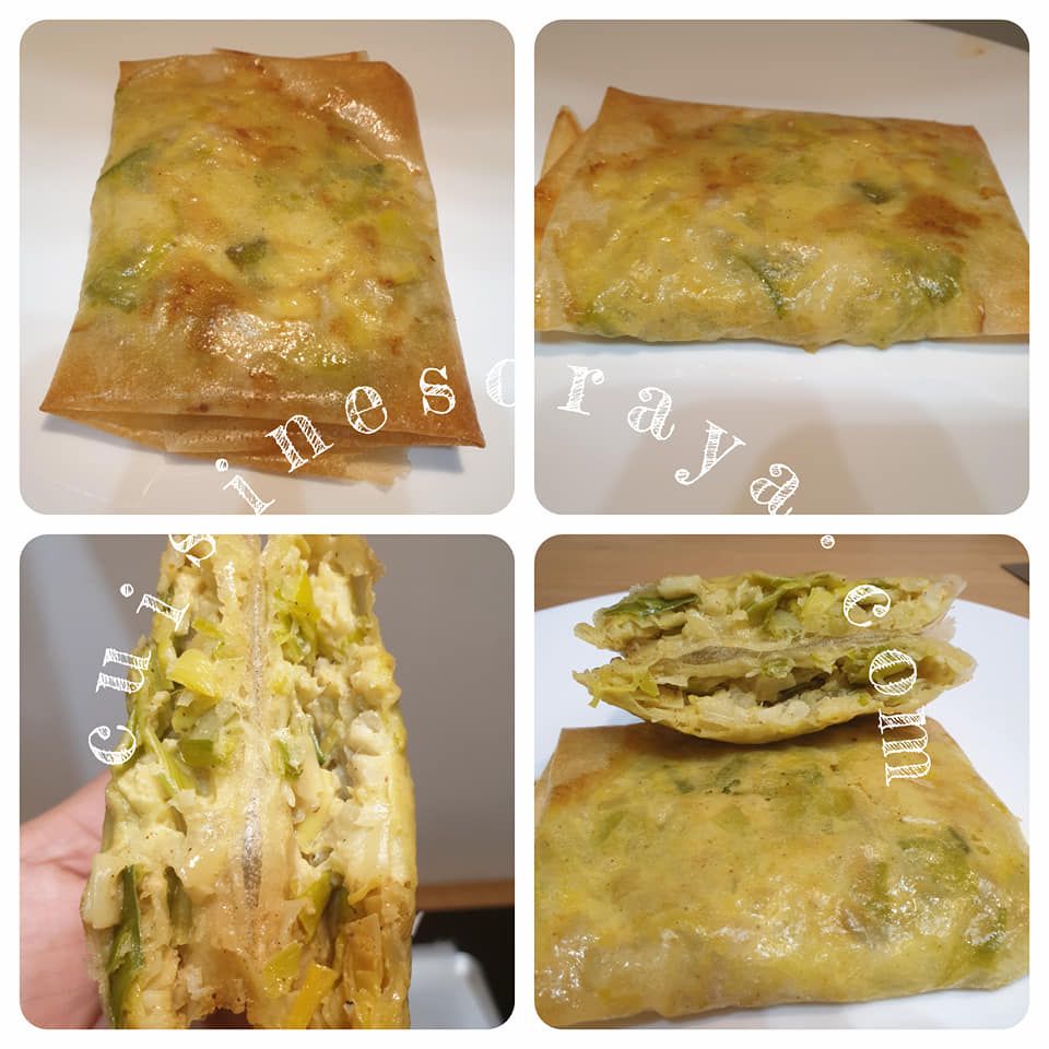 Brick cabillaud et poireaux au lait de coco