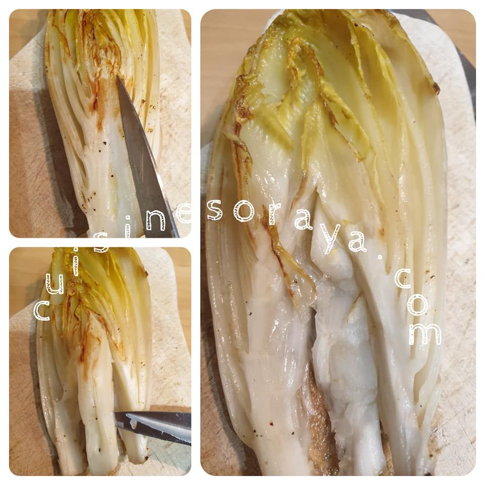 Endives farcies à la viande et gratinée au comté