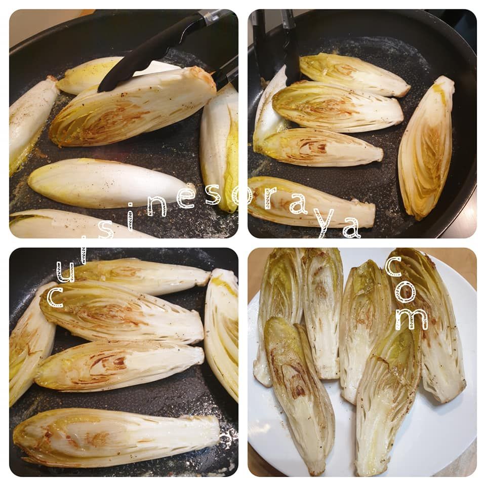 Endives farcies à la viande et gratinée au comté