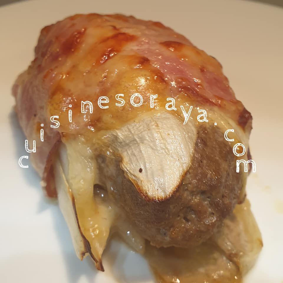 Endives farcies à la viande et gratinée au comté