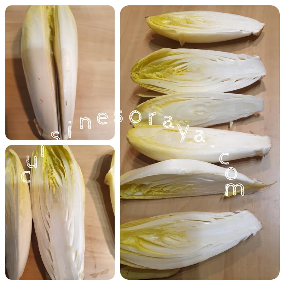 Endives farcies à la viande et gratinée au comté