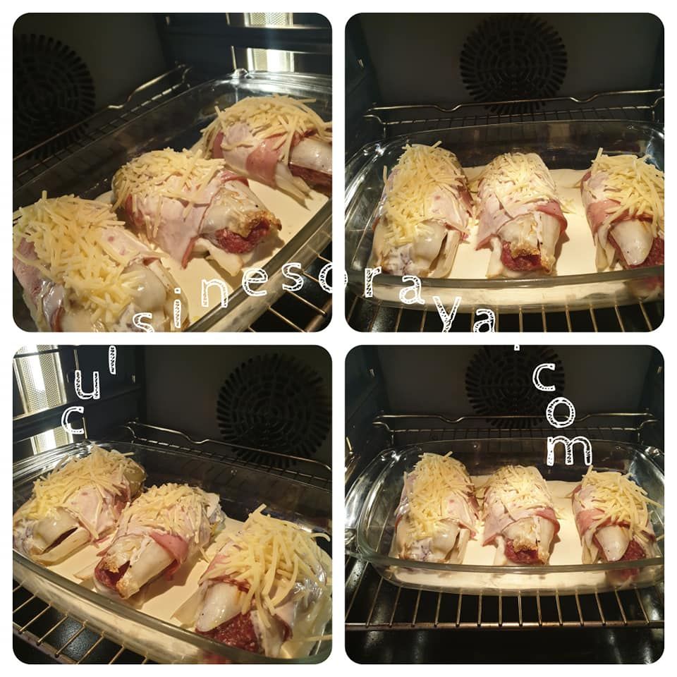 Endives farcies à la viande et gratinée au comté