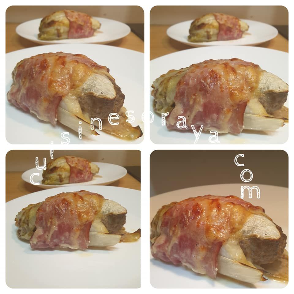 Endives farcies à la viande et gratinée au comté