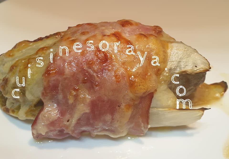 Endives farcies à la viande et gratinée au comté