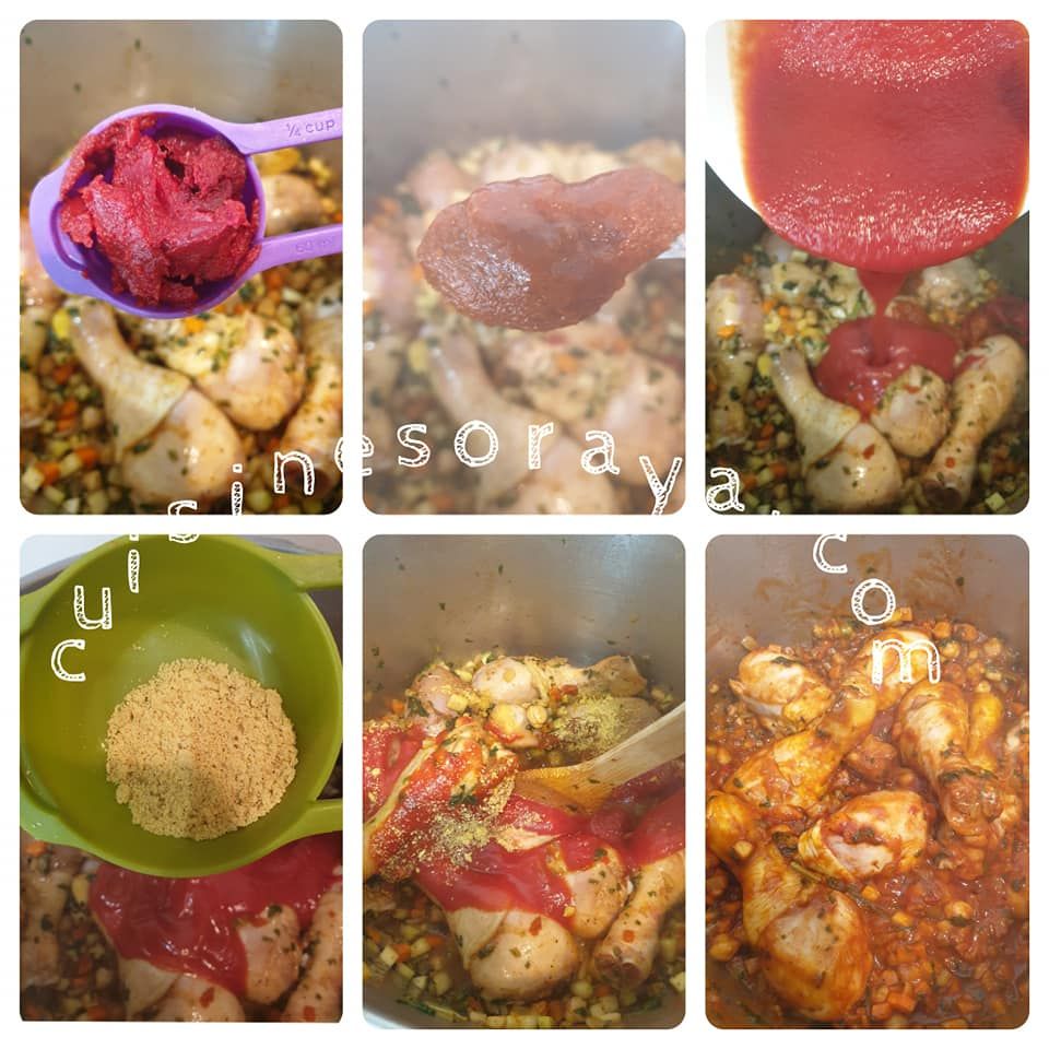 Petits plombs de légumes au poulet