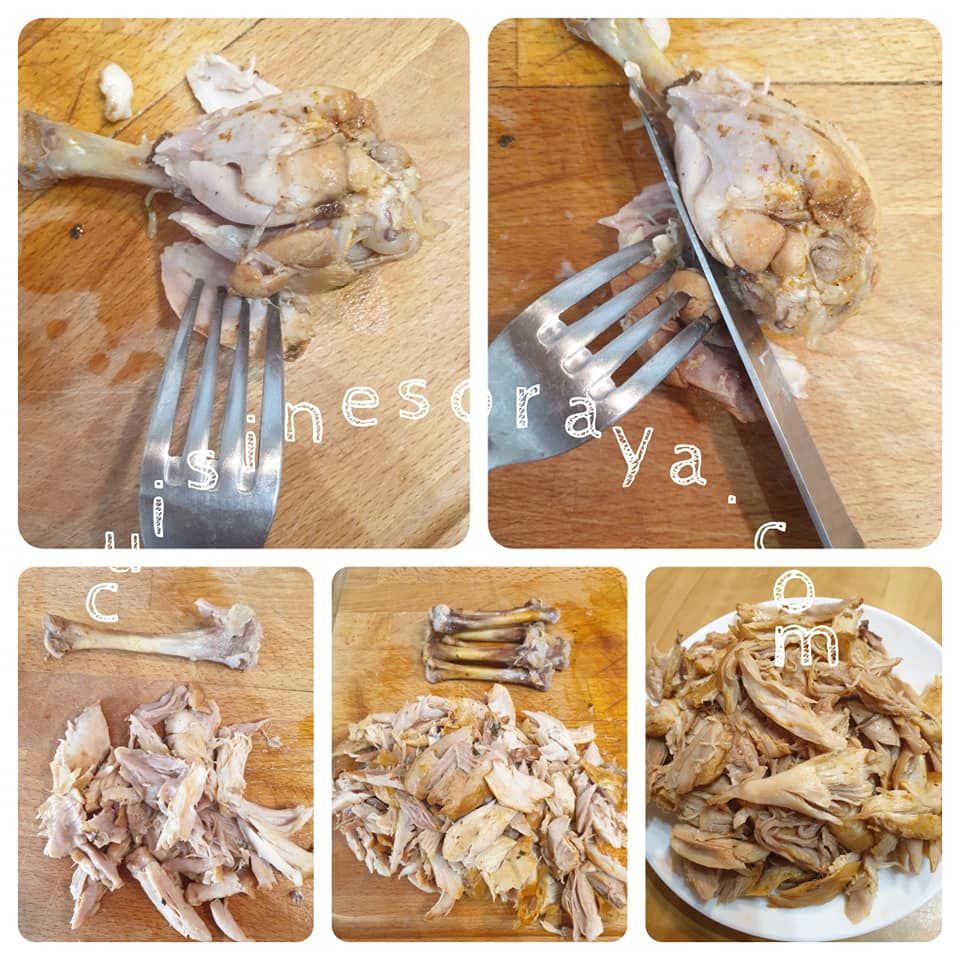 Petits plombs de légumes au poulet