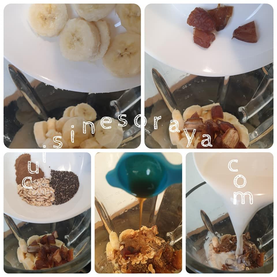 Smoothie Energie dattes bananes