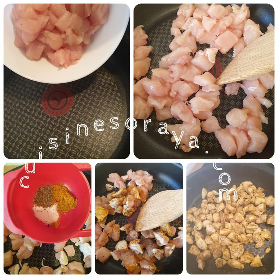 Puits moelleux au poulet
