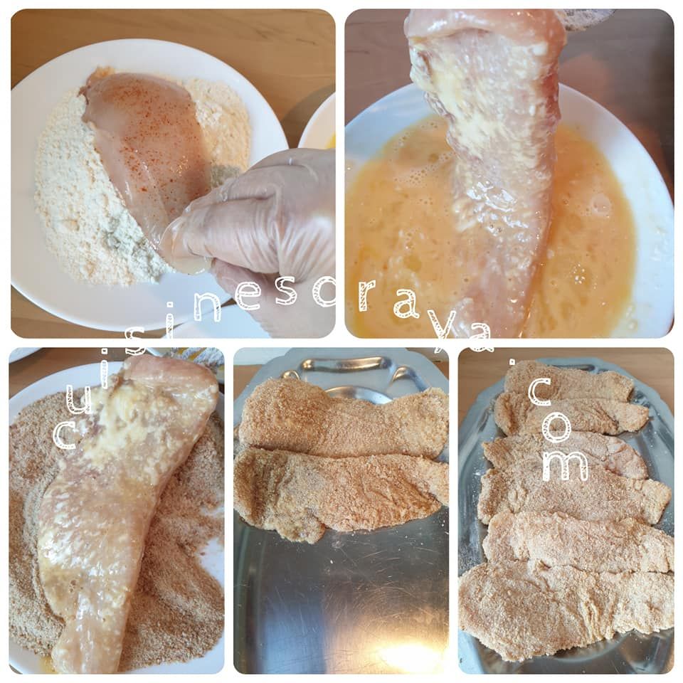 Escalope à la parmigiana à l'aubergine.