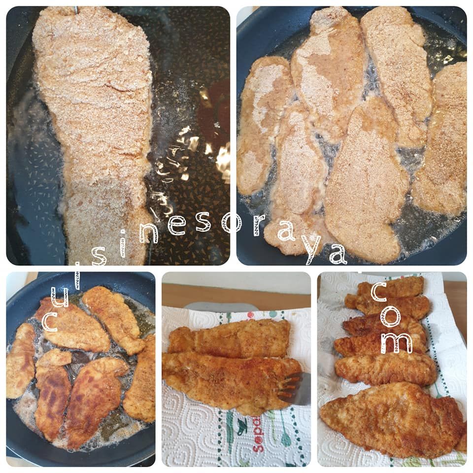 Escalope à la parmigiana à l'aubergine.