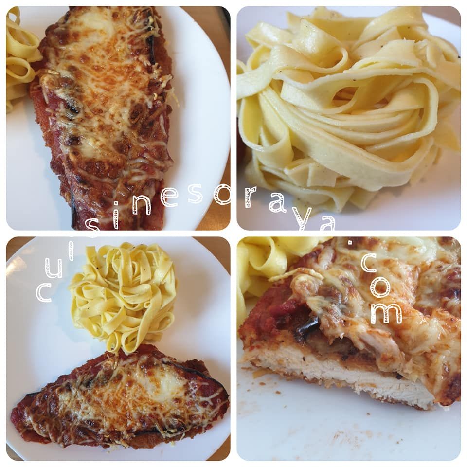 Escalope à la parmigiana à l'aubergine.