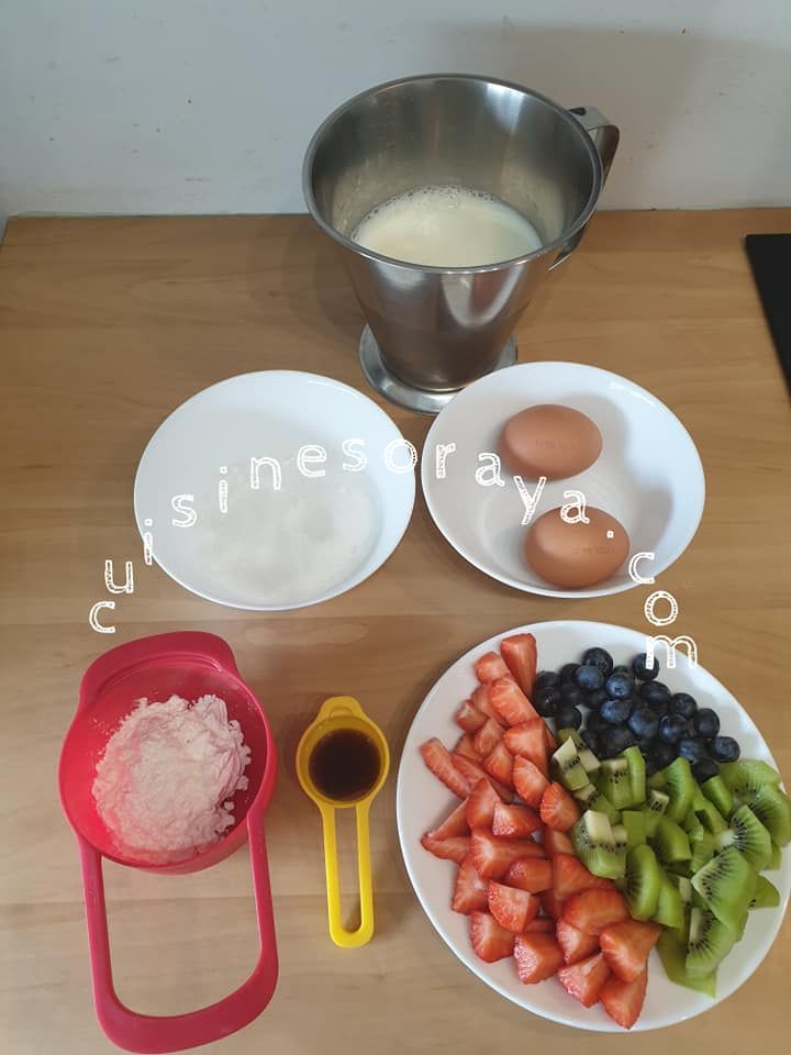 Gâteau renversé aux fruits