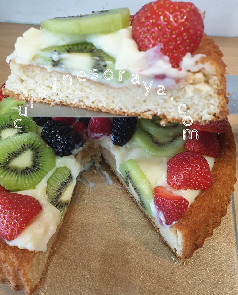 Gâteau renversé aux fruits