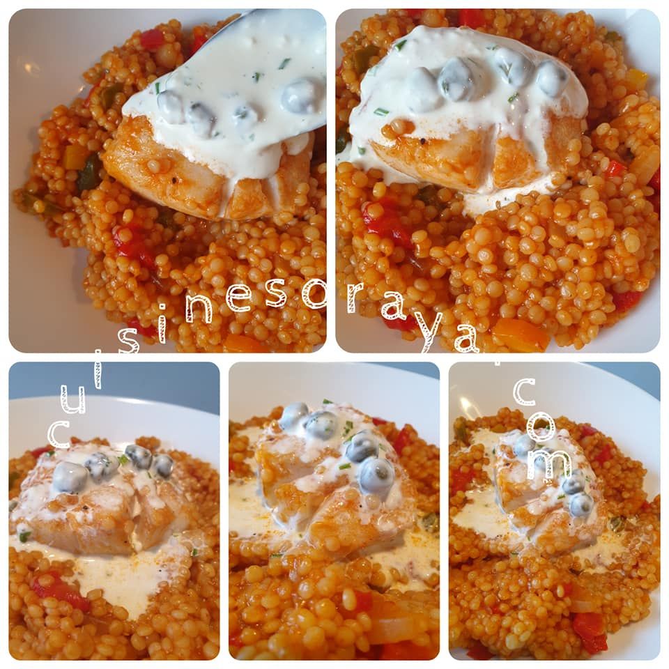 Petits plombs au poisson et sa sauce ciboulette et câpres