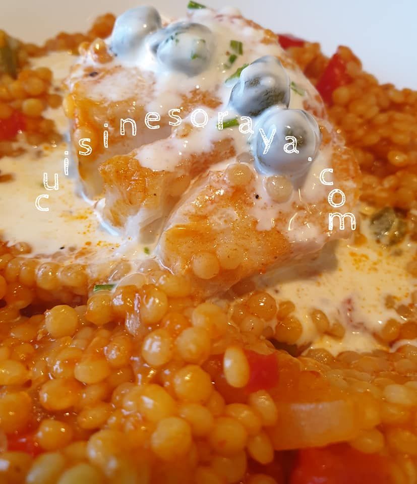 Petits plombs au poisson et sa sauce ciboulette et câpres