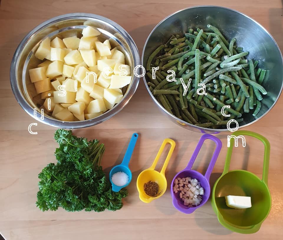 Poêlée d'haricots verts et pommes de terre