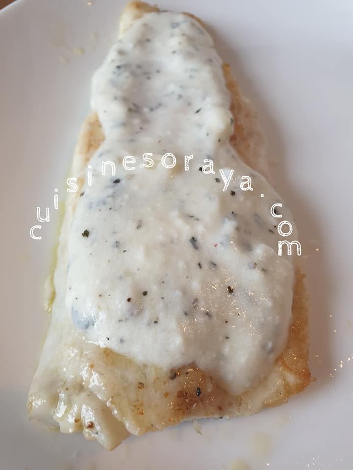 Filet de poisson à la sauce au yaourt