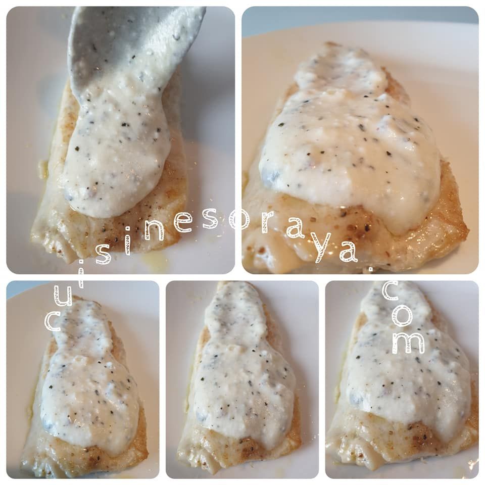Filet de poisson à la sauce au yaourt