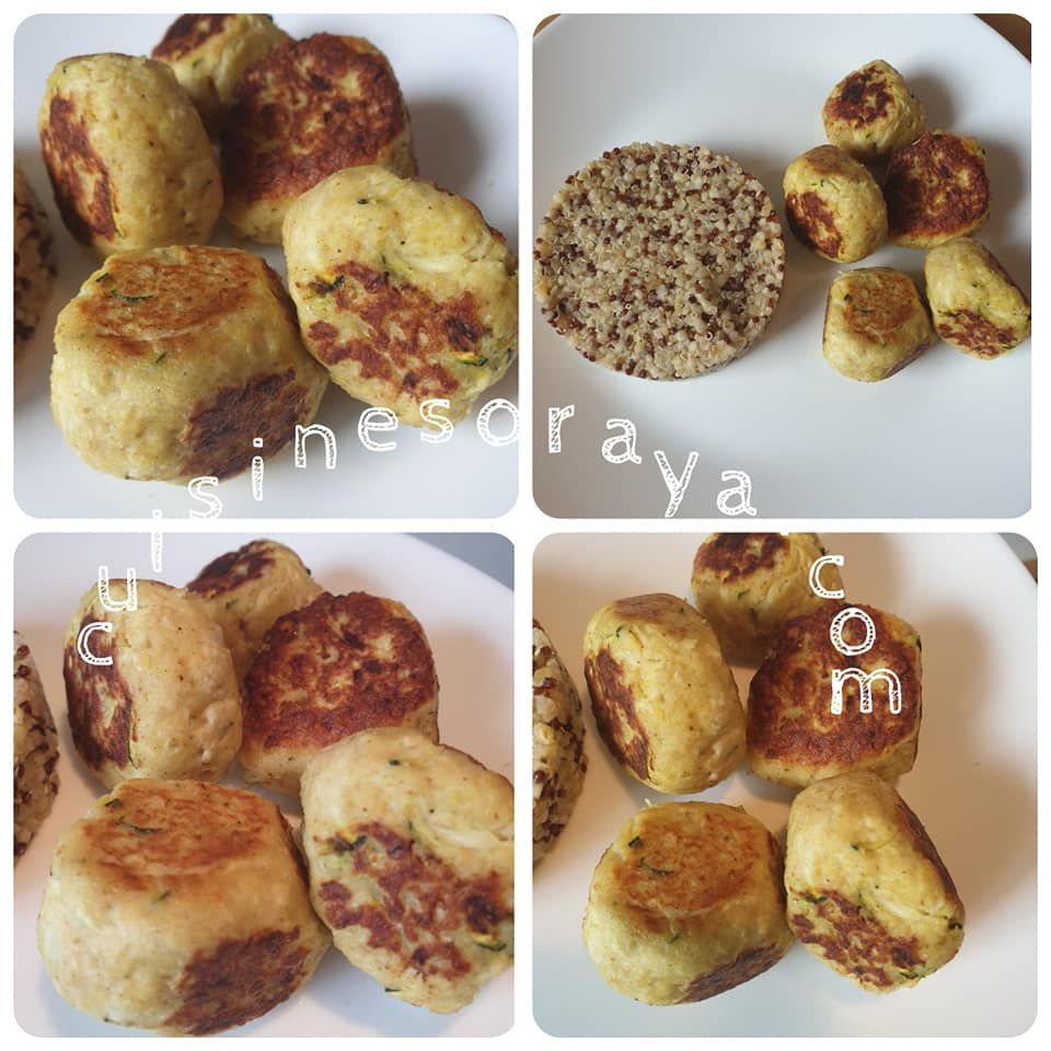 Boulettes de poulet et courgette