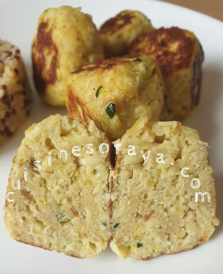 Boulettes de poulet et courgette