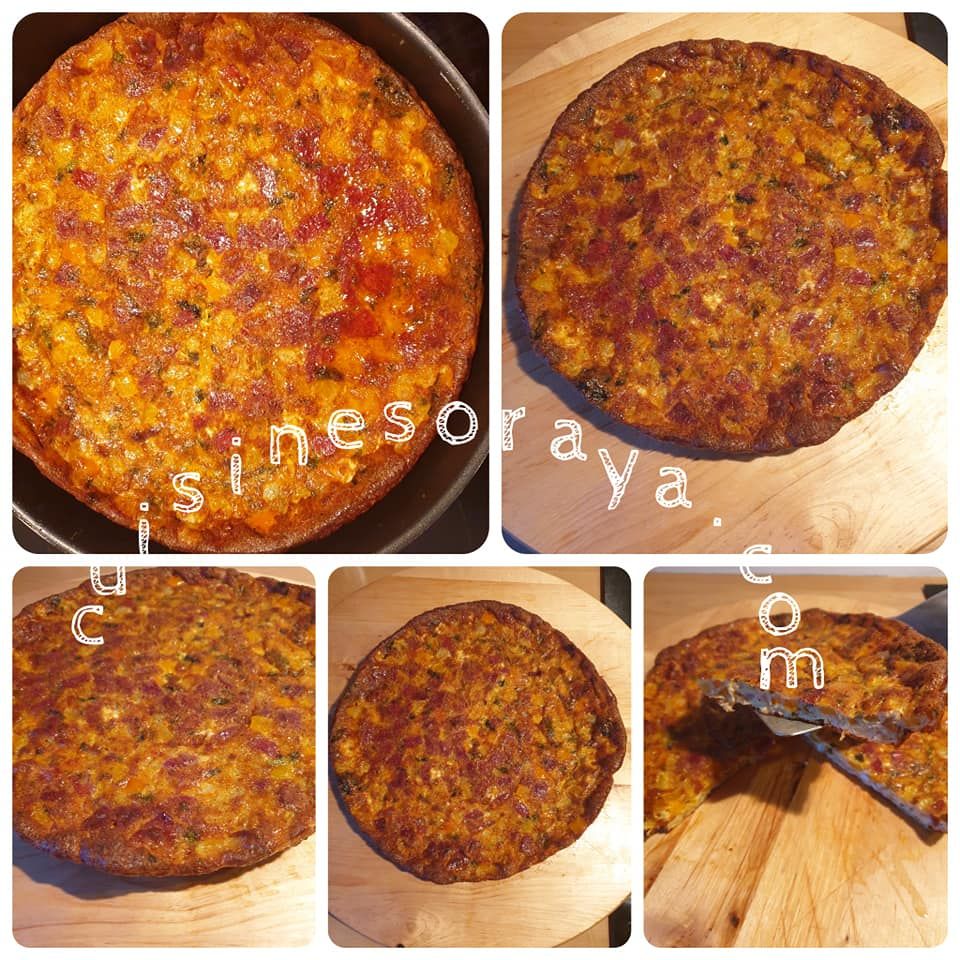 Frittata aux poivrons et chorizo