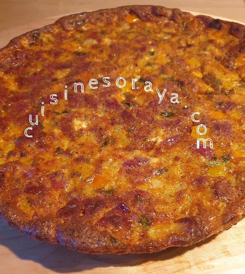 Frittata aux poivrons et chorizo