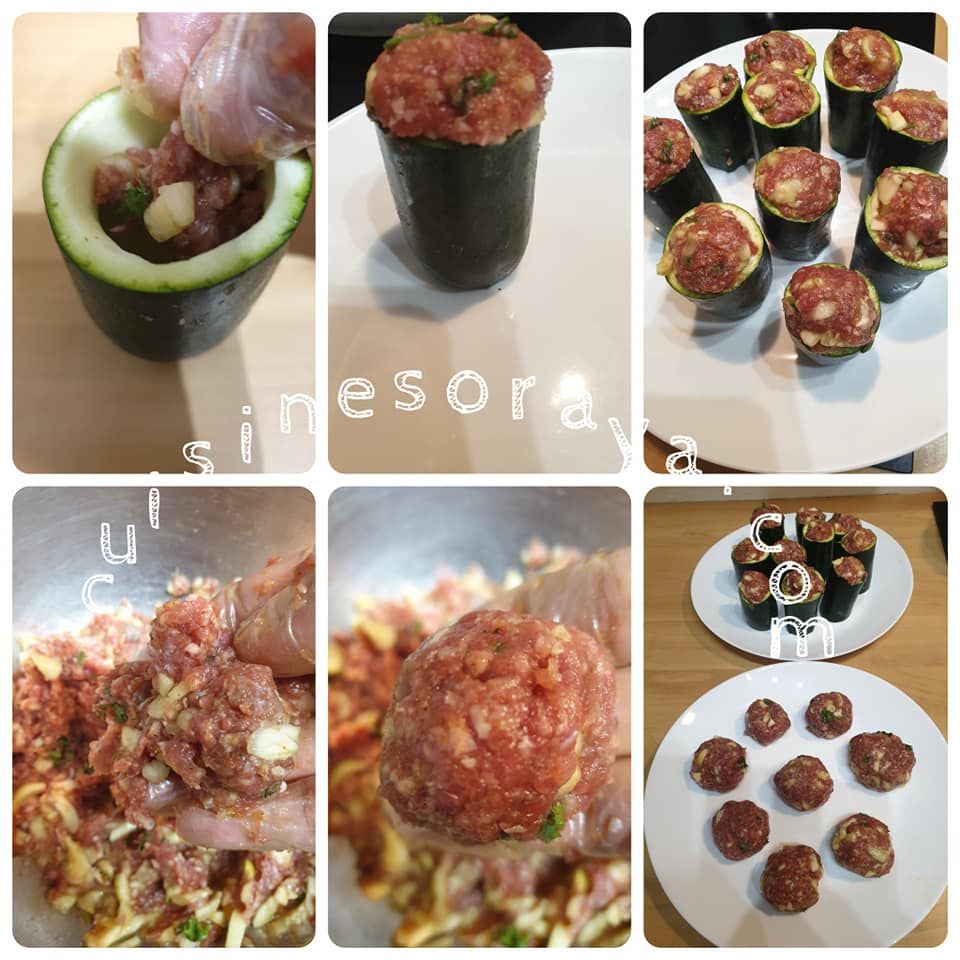 Tajine de courgettes farcies en sauce