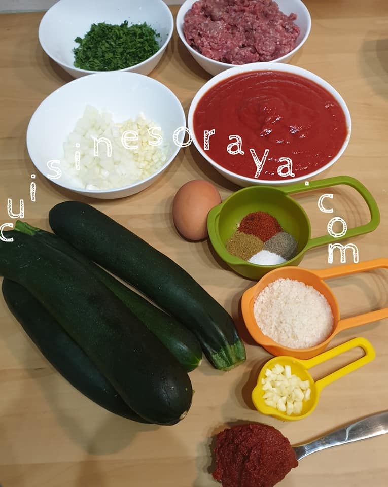 Tajine de courgettes farcies en sauce