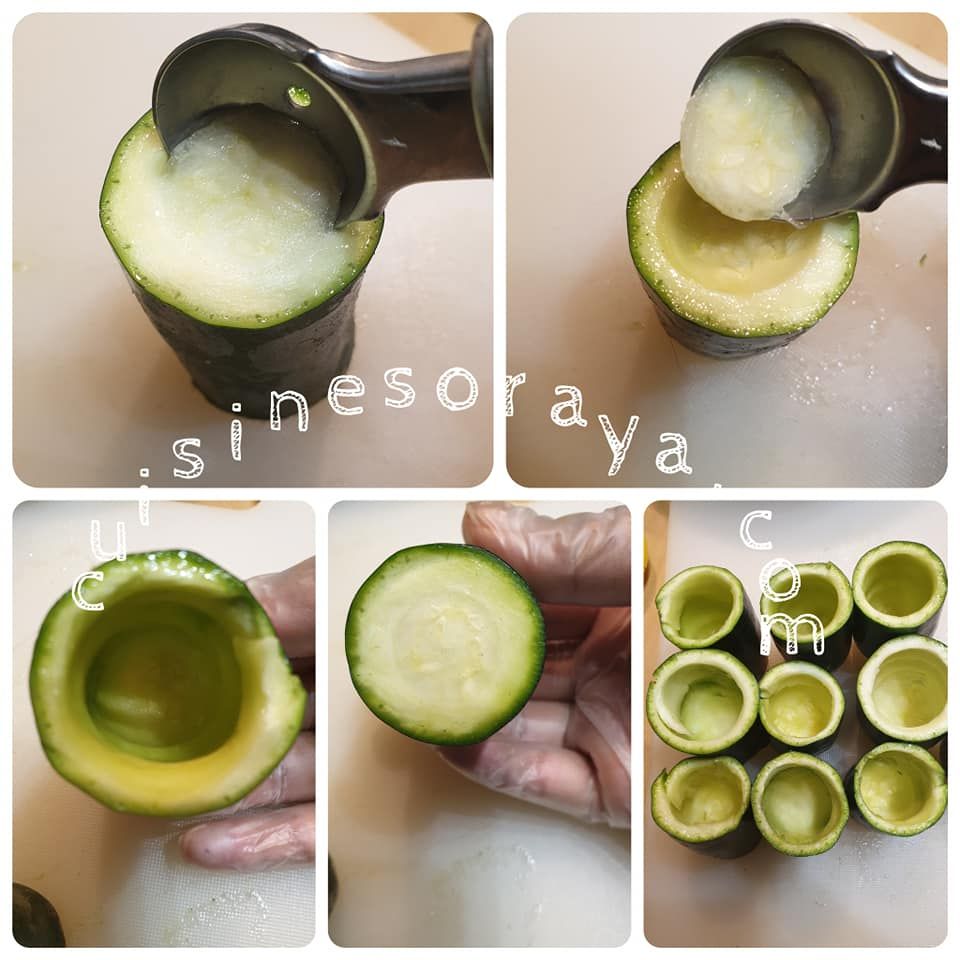 Tajine de courgettes farcies en sauce