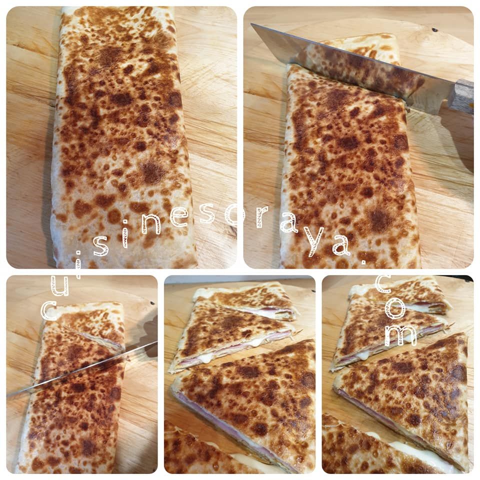 Wrap dinde et fromage à la poêle express