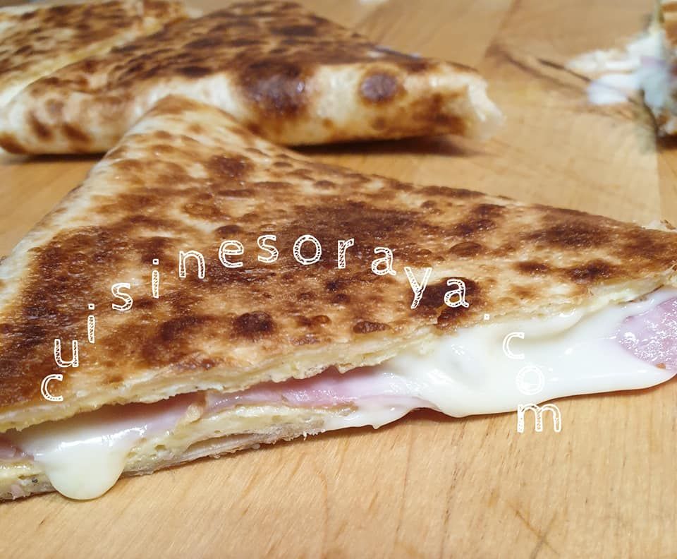 Wrap dinde et fromage à la poêle express