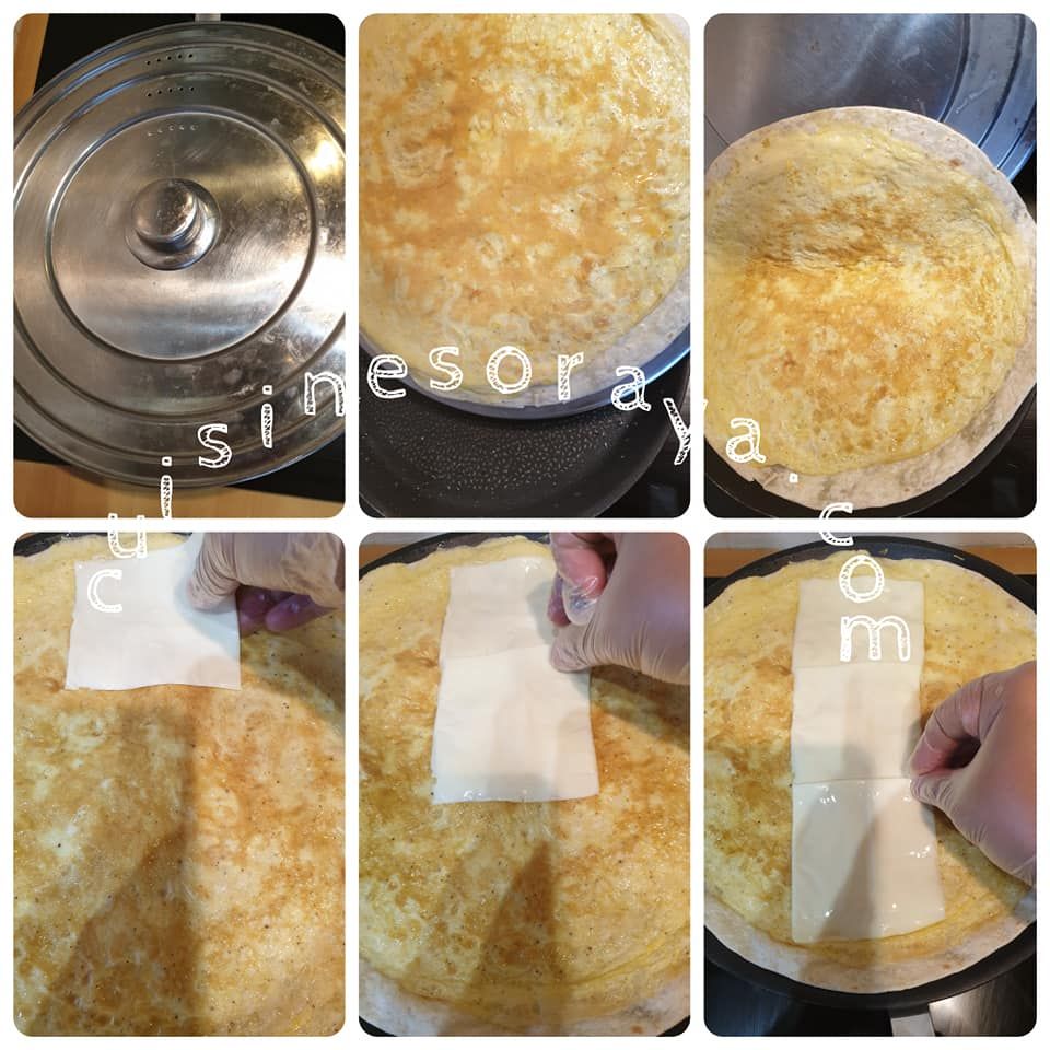 Wrap dinde et fromage à la poêle express